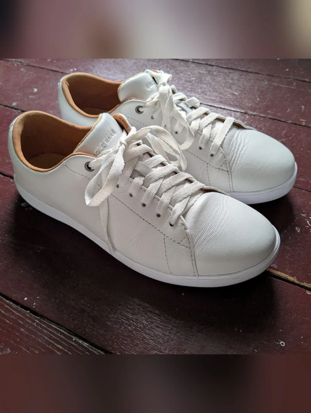 Cole Haan Women's Grand Crosscourt Sneaker Style Shoes W08780 White Leather Sz 9